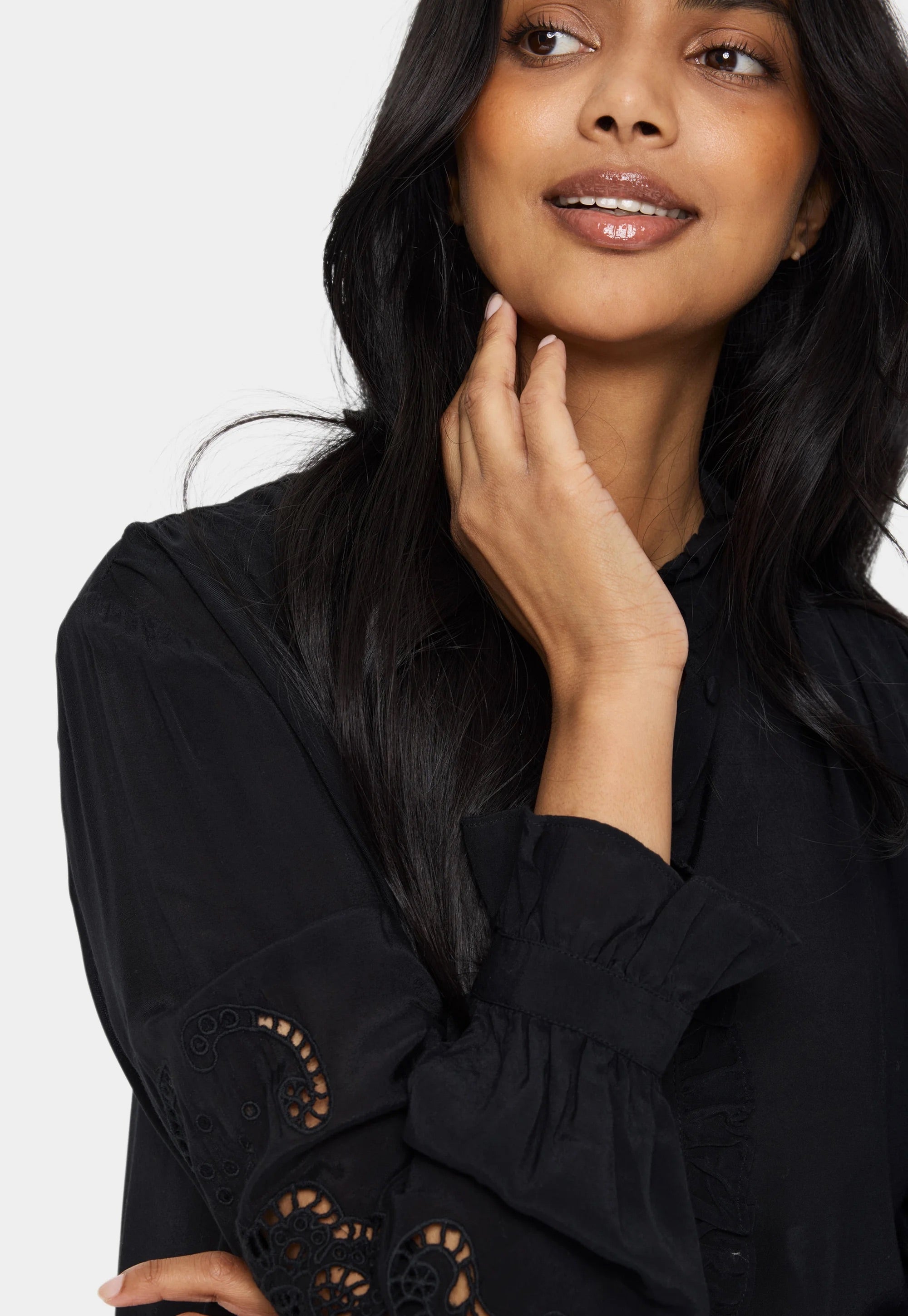 Saint Tropez GreyaSZ Shirt Dress - Black