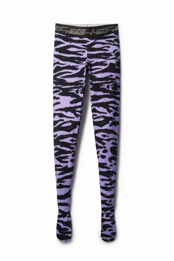 Desigual Mintás Leggings Harisnyanadrág 2 Az 1-BEN (lila-fekete)
