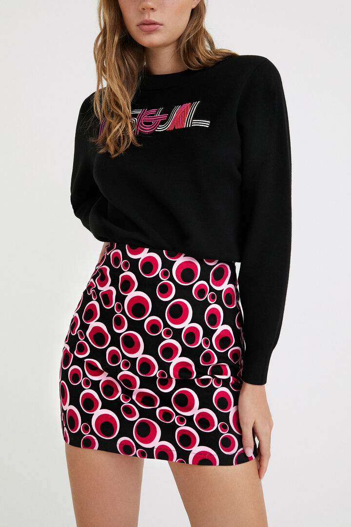 DESIGUAL ROXANA skirt with print