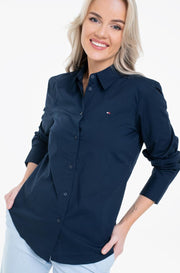 Tommy Jeans Ladies Oxford Shirt (DW0DW13152 424, Navy)