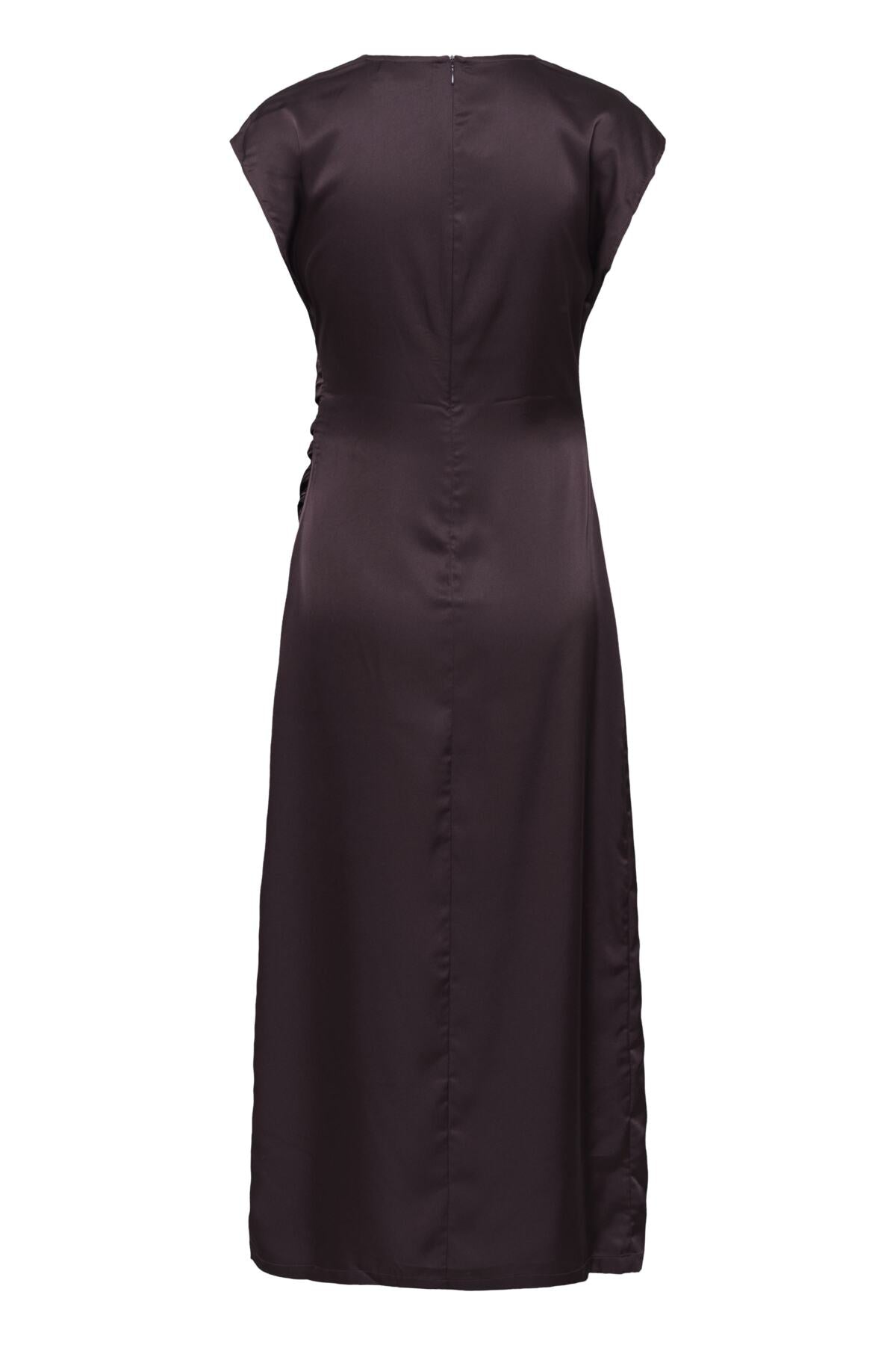 Saint Tropez MiggaSZ Átlapolós Ruha - Fekete Eltolt Ecsetvonások