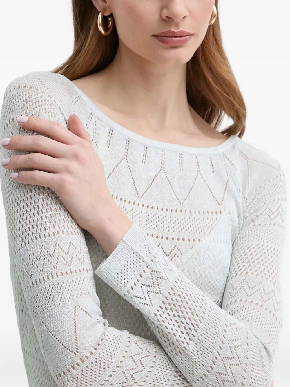 Marciano Crochet Long Dress