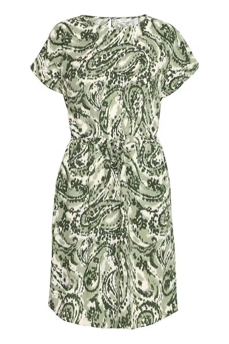 b.young BYMMJOELLA Dress - Green Paisley Print
