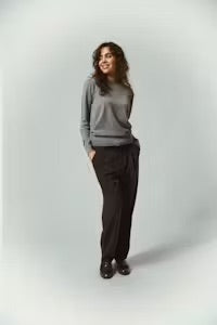 MilaSZ Pulóver - Ködszürke Melange