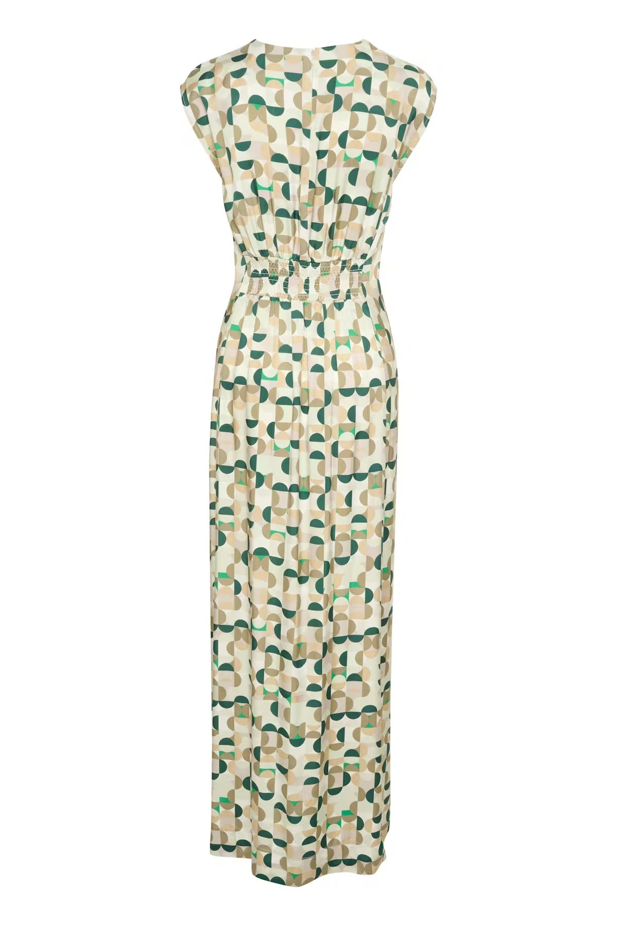 InWear BerilIW Dress - Green Geometric Print Maxi Dress