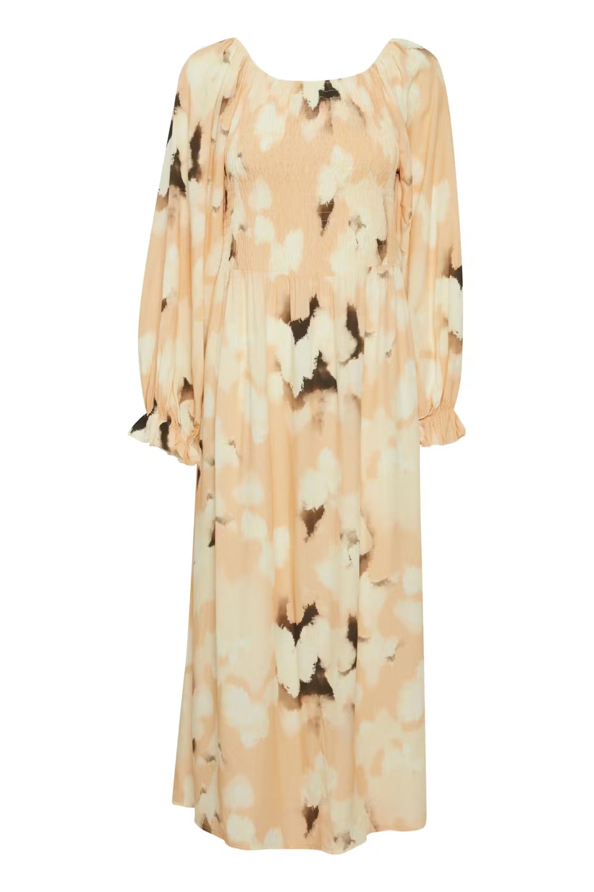 Sorbet Irina Abstract Print Midi Dress - Sandshell