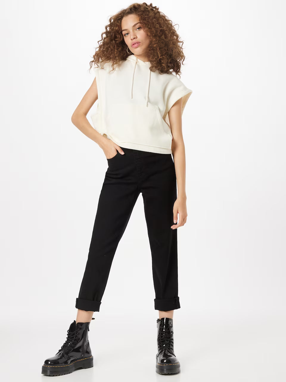 ICHI Hizto Jeans - Testhezálló fazon - fekete