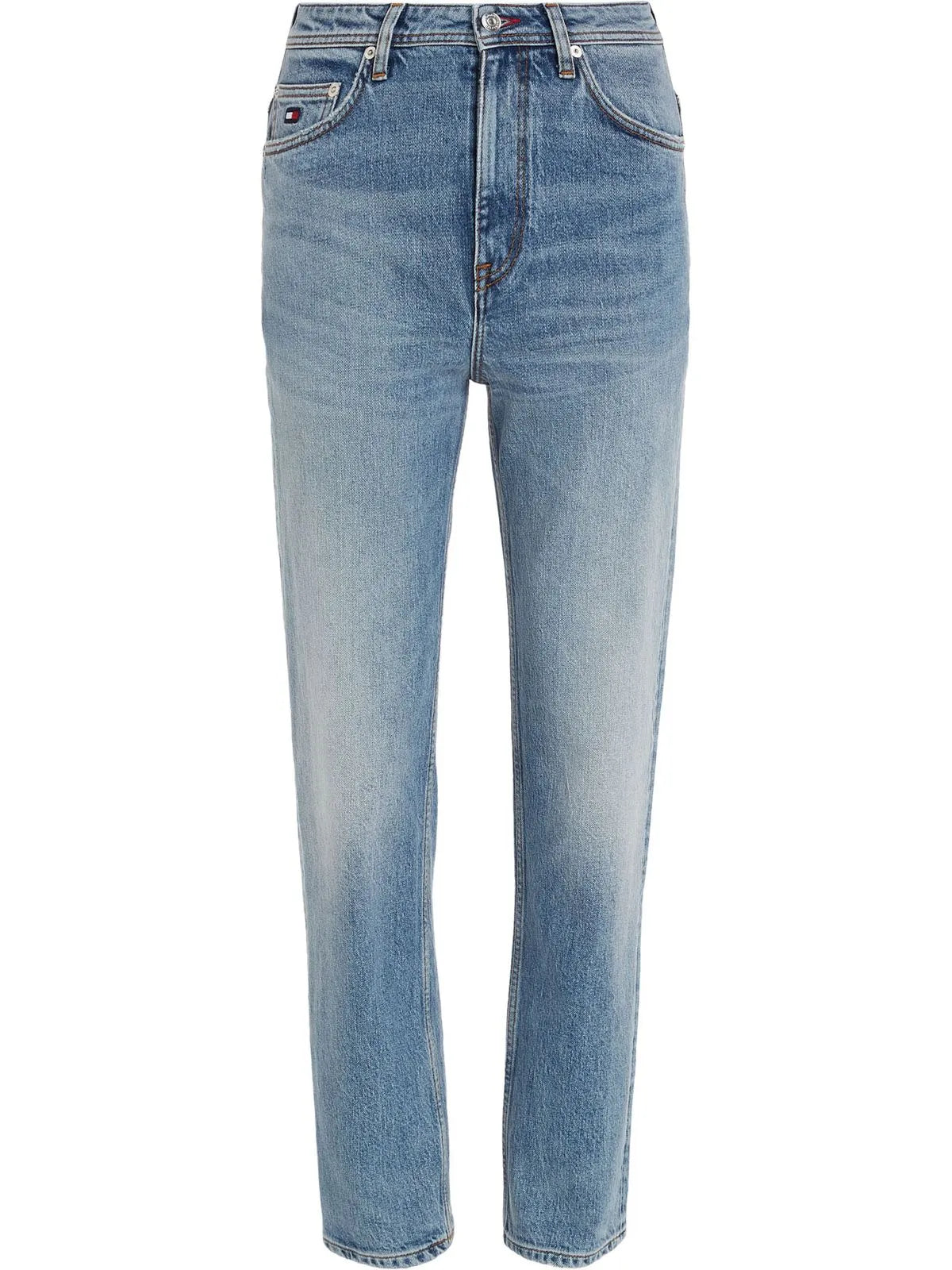 TOMMY HILFIGER X SHAWN MENDES HIGH RISE STRAIGHT ANKLE JEANS