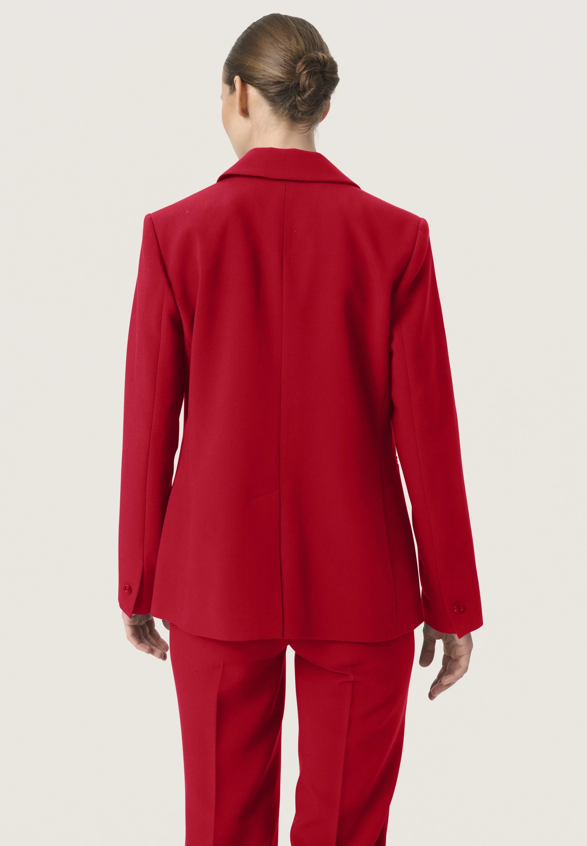 Soaked in Luxury SLCORINNE Short Blazer - Salsa Red