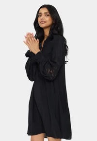 Saint Tropez GreyaSZ Shirt Dress - Black