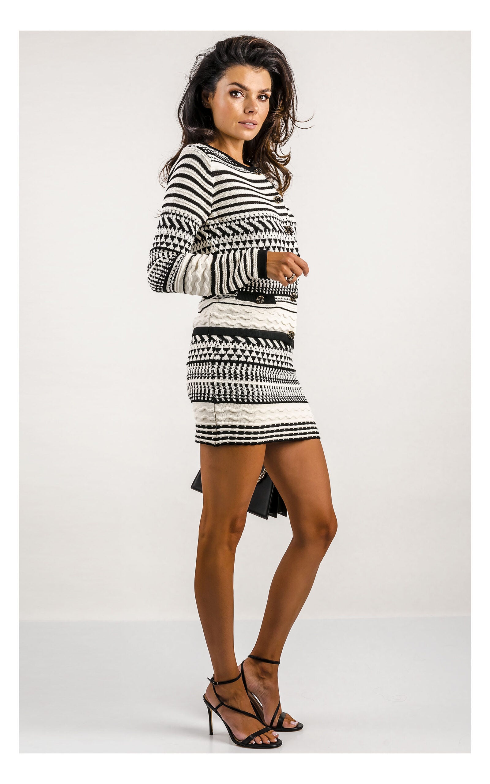 Marciano Guess Mintás Kardigán - Fekete-Krém