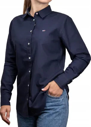 Tommy Jeans Ladies Oxford Shirt (DW0DW13152 424, Navy)