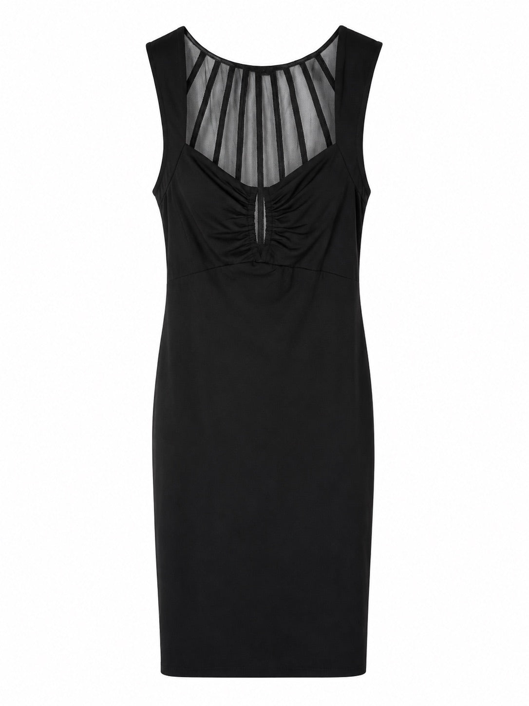 Marciano by Guess testhezálló ruha hálós betéttel – fekete