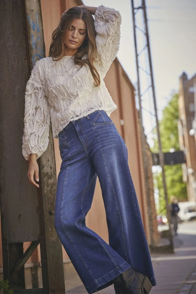 Co'couture Tyler CC bő szárú farmernadrág – farmerkék
