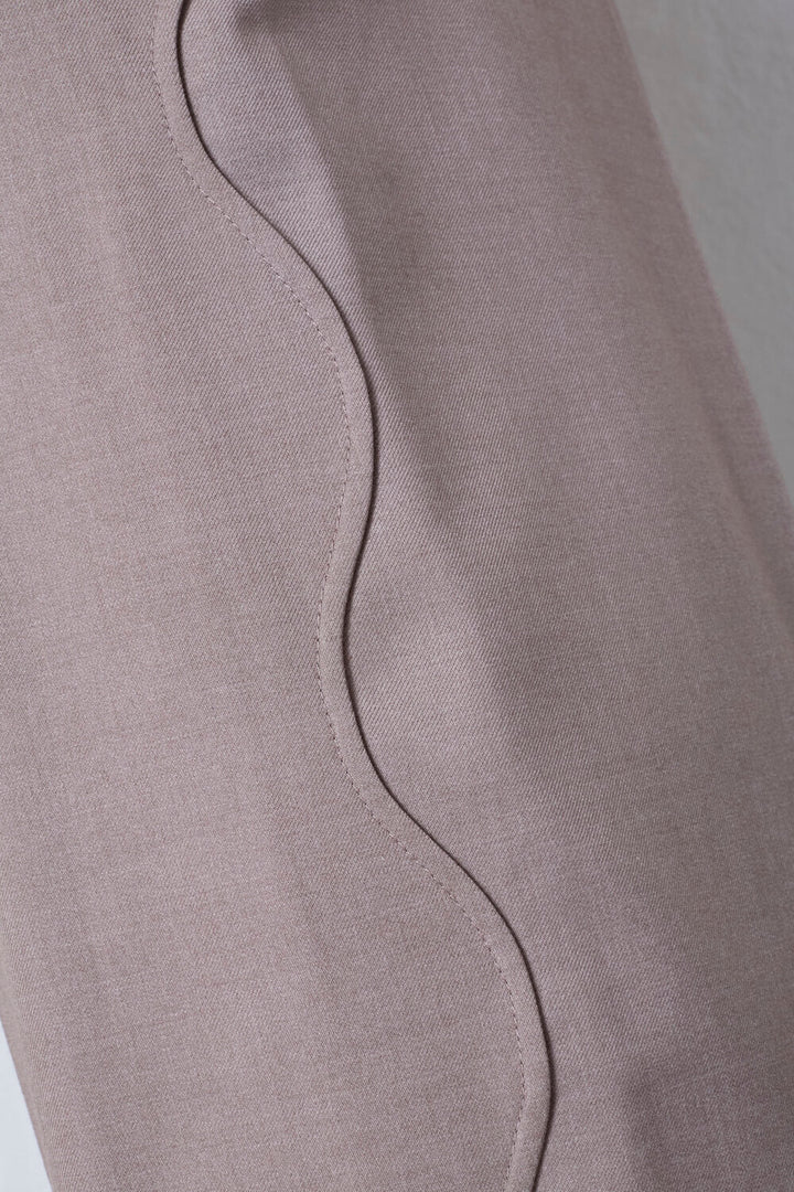 Co'couture Matty Wave Seam bő szárú nadrág – Mink