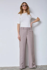 Co'couture Matty Wave Seam bő szárú nadrág – Mink