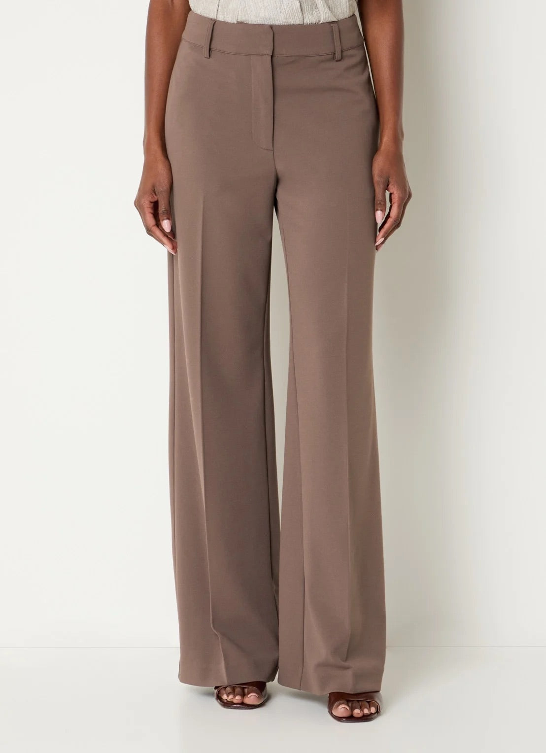 Co'couture Matty Wave Seam bő szárú nadrág – mályva