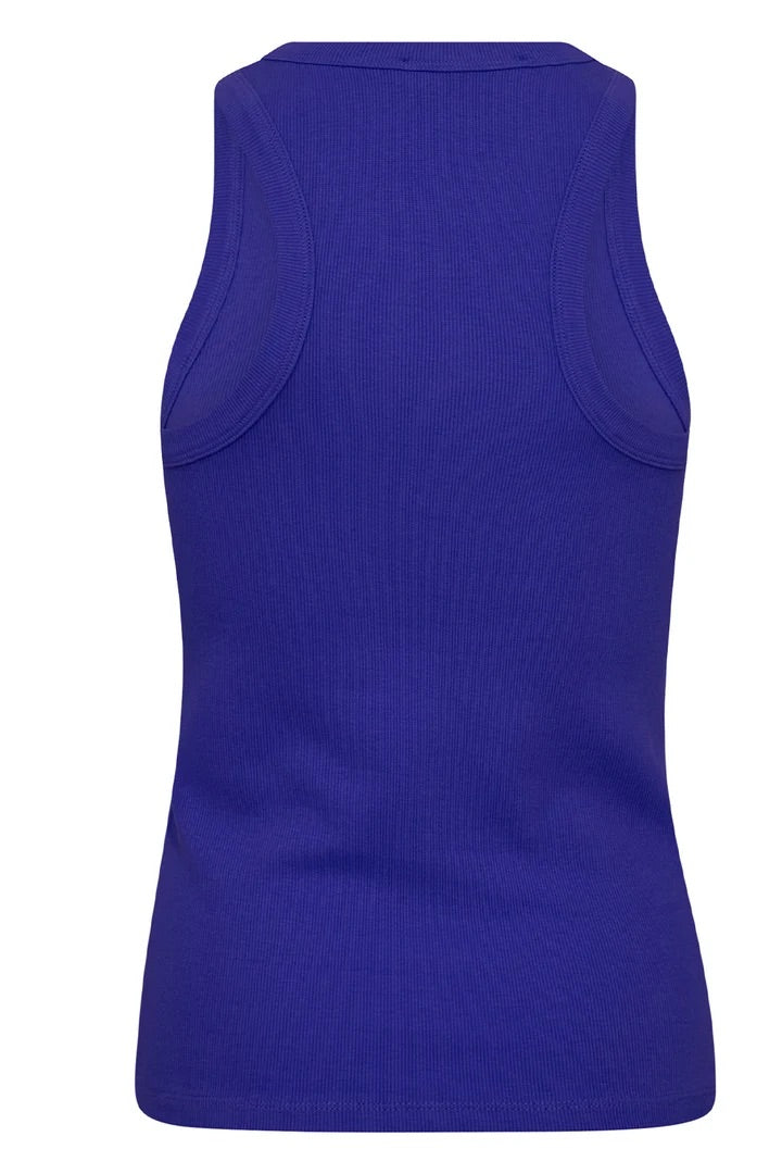 Co'couture Sahara CC hímzett, ujjatlan felső – New Blue