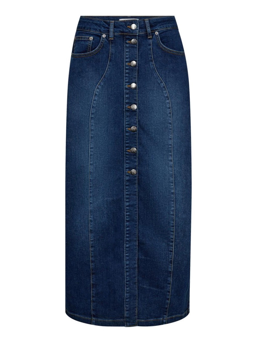 Co'couture Tyler farmer midiszoknya – farmerkék