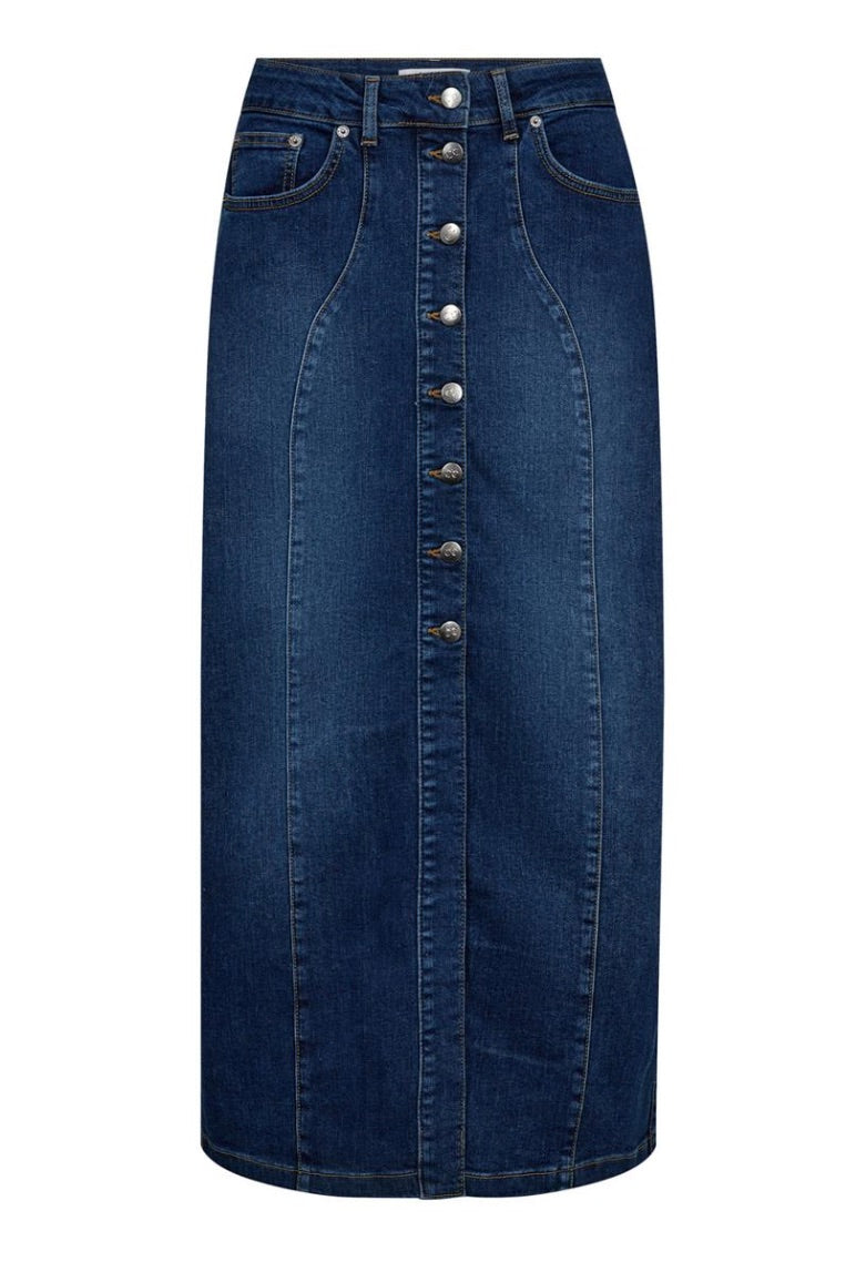 Co'couture Tyler farmer midiszoknya – farmerkék