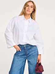 Co'couture Hina széles mandzsettás ing – fehér
