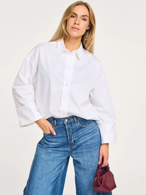 Co'couture Hina széles mandzsettás ing – fehér