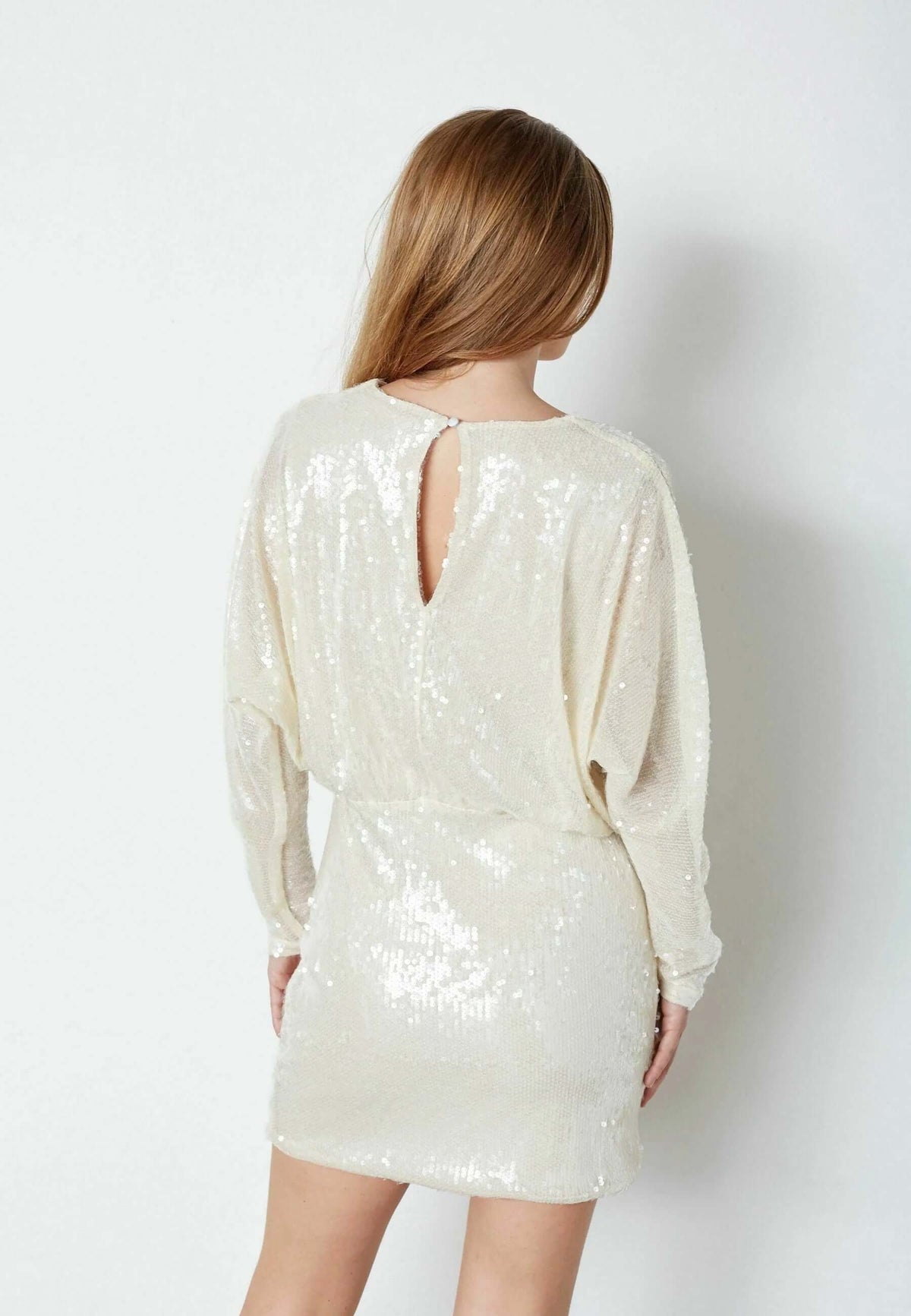 Co'couture Serafin CC flitteres ruha – elefántcsont