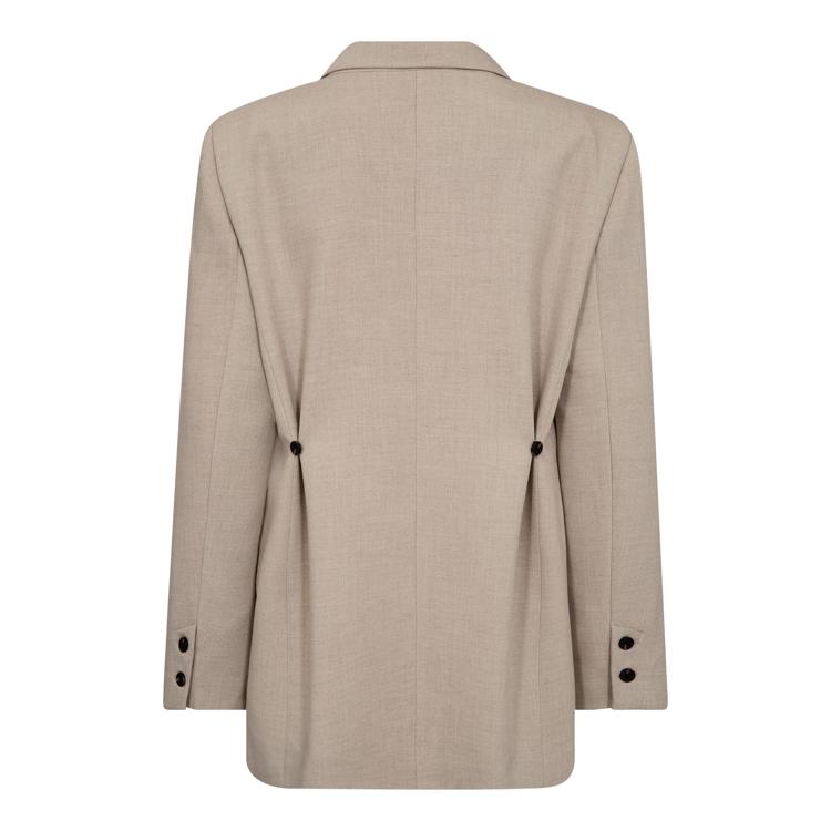 Co'couture bő szabású, egygombos blézer – homokszín