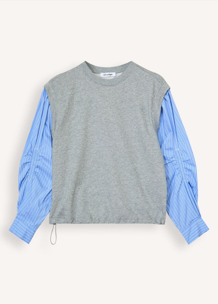 Co'couture Sabina Mix ingpulóver – Világosszürke