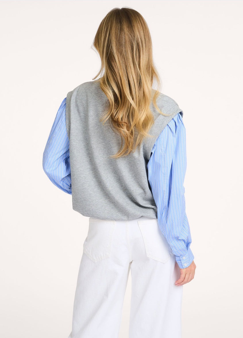 Co'couture Sabina Mix ingpulóver – Világosszürke