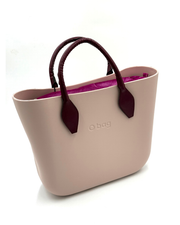 O bag Mini kézitáska – púderrózsaszín-bordó