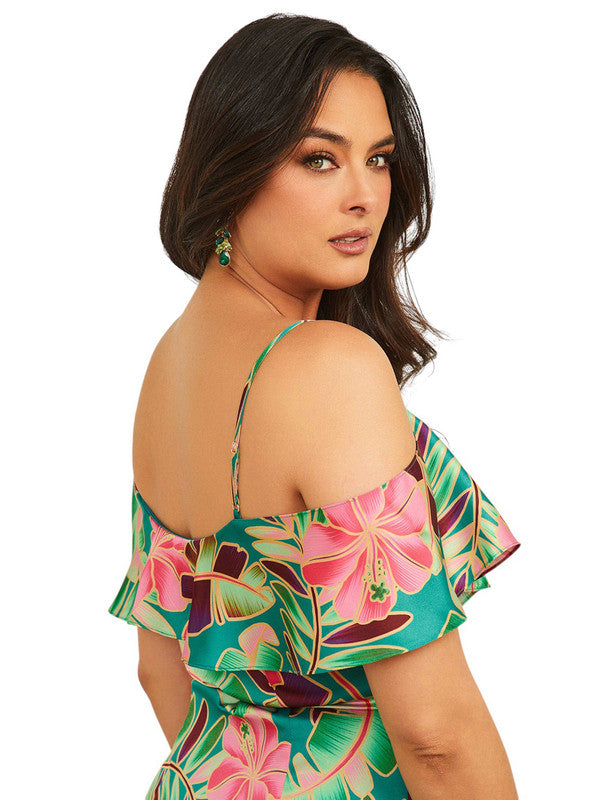 Marciano by Guess Paradiso Átlapolós Midi Ruha