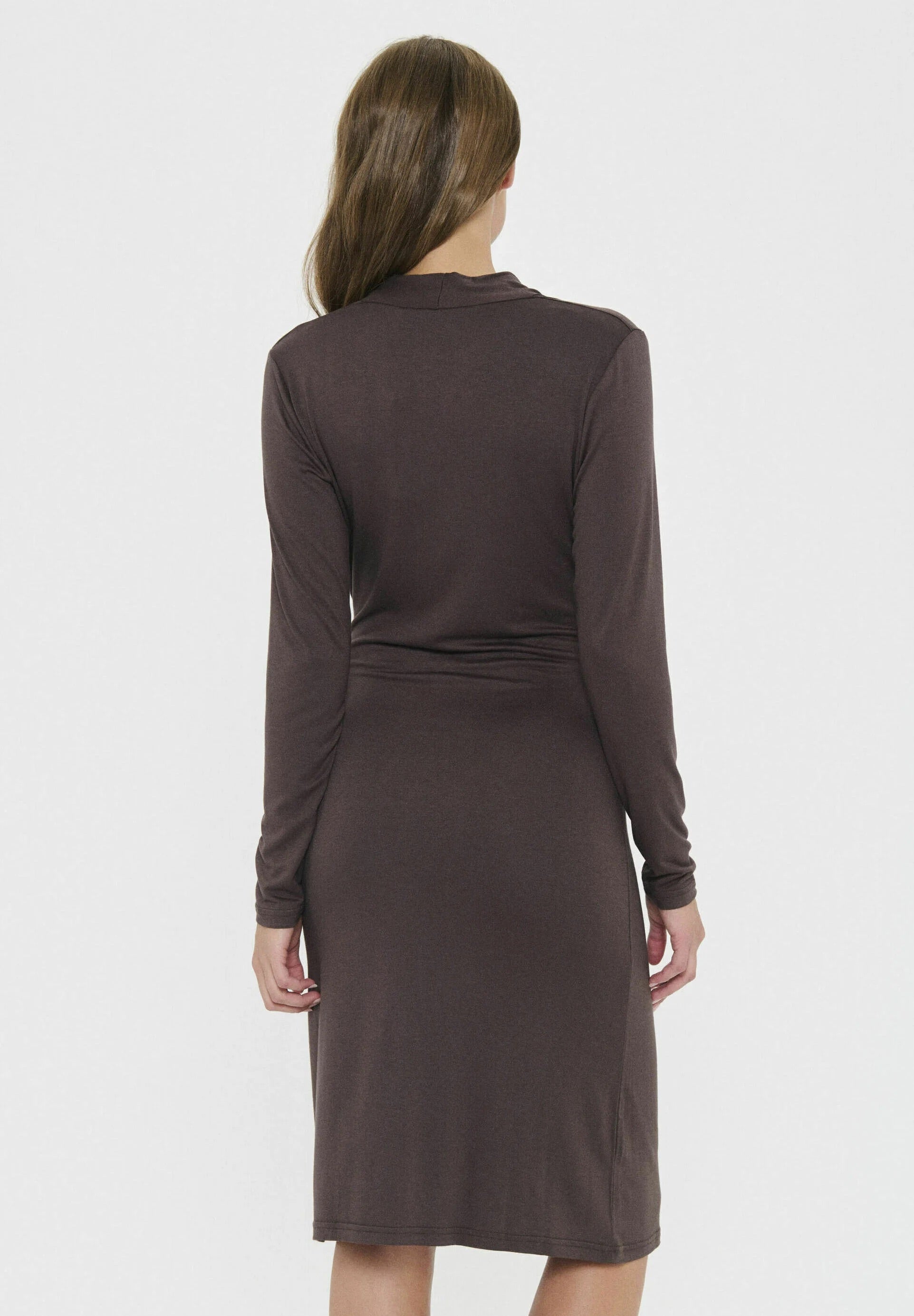 Saint Tropez ViggaSZ Átlapolós Ruha - Mulcsszínű