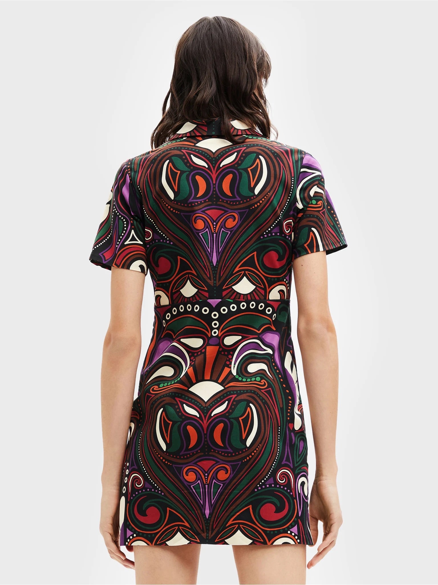 Desigual Celia törzsi mintás miniruha – sokszínű