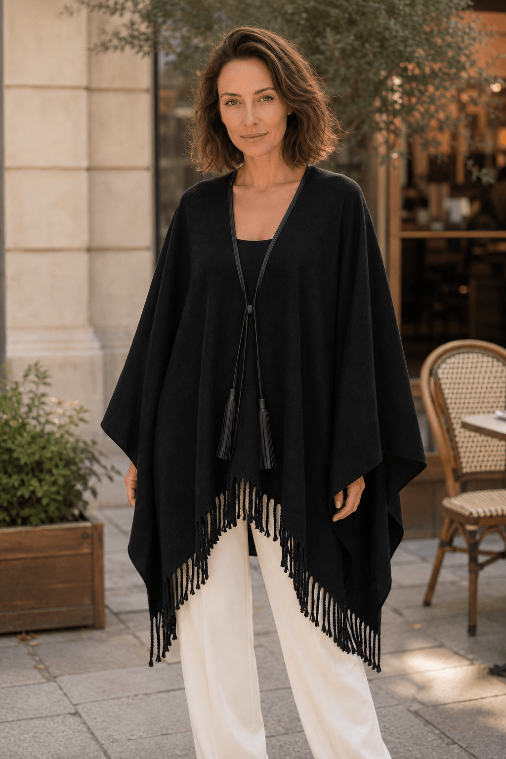 Marciano by Guess rojtos gyapjúkeverék pelerin