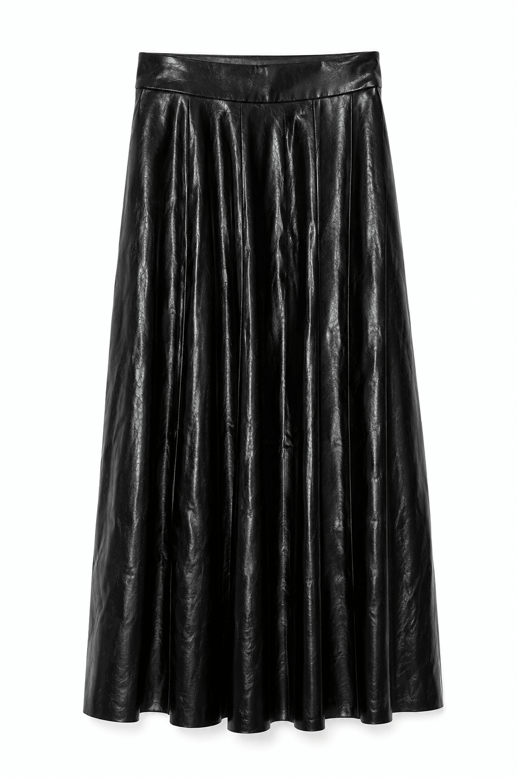 Marciano by Guess pliszírozott műbőr midi szoknya