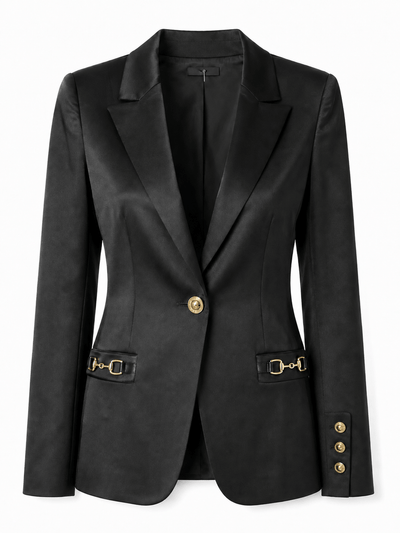 Marciano by Guess szaténfényű blézer – fekete