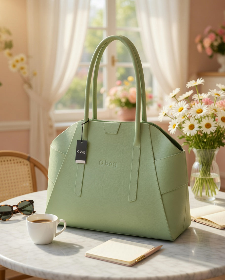 O bag Unique – zsályazöld táska