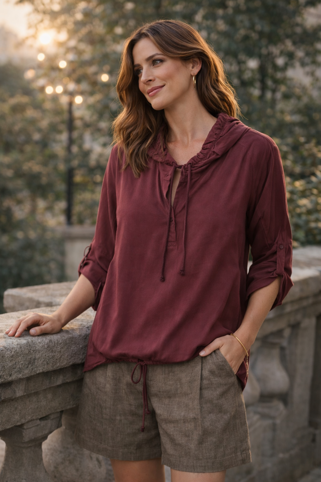 Sorbet SBHOODIE kapucnis felső - Bordó