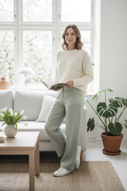 Saint Tropez SHELLYSZ Pullover Ice - lifestyle shot 2