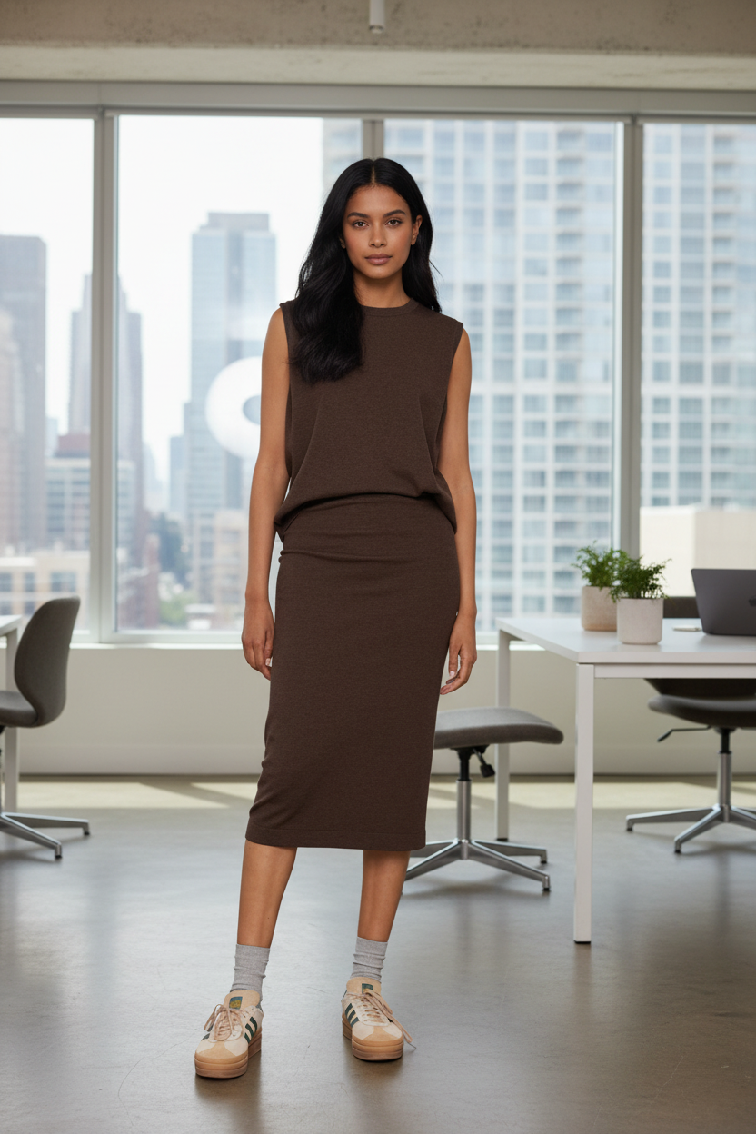 Saint Tropez MilaSZ Pencil Skirt - lifestyle photo indoor setting