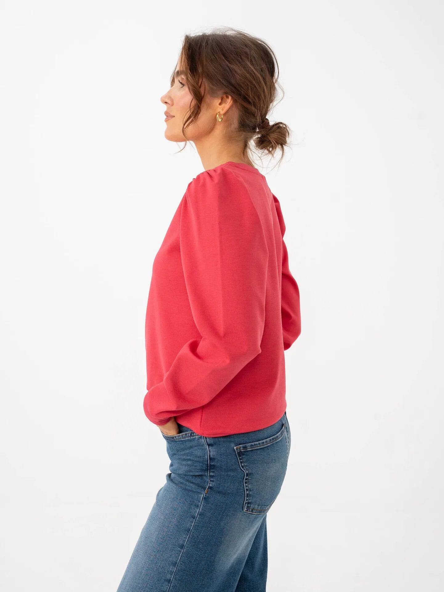 Ichi Exclusive Kate Sweater - Coral Pink