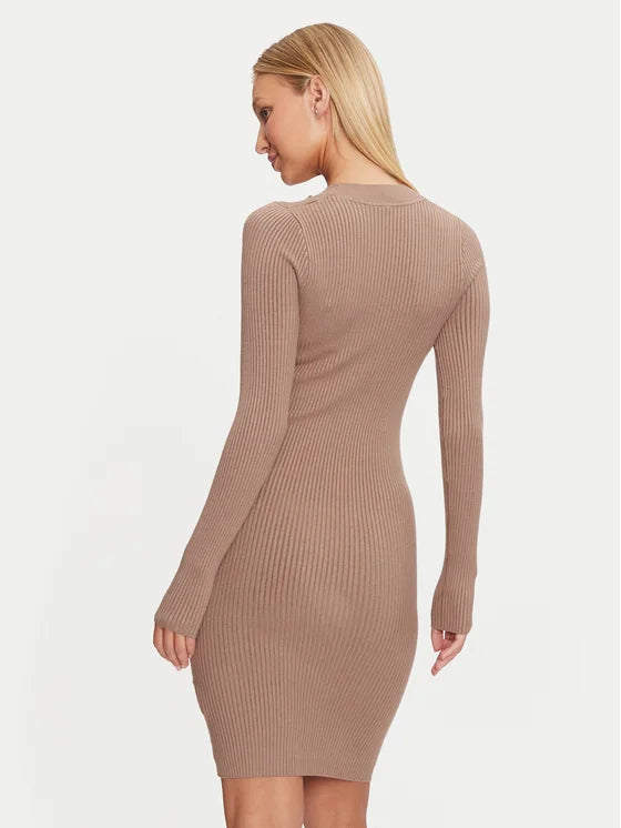 Marciano Guess Knit Dress - Beige Slim Fit