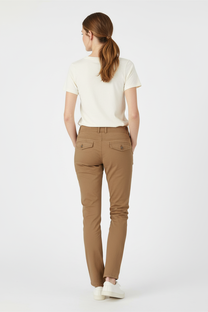 Női casual nadrág modellen - hátulnézet