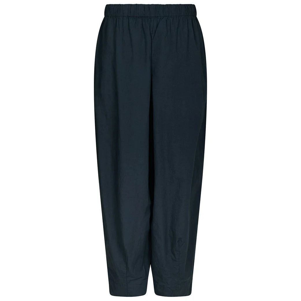 Neo Noir Prina C Navy Poplin ballon nadrág – Gumírozott, húzózsinóros derék | Női