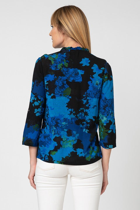 Desigual Ancona Crinkle Effect Floral Top
