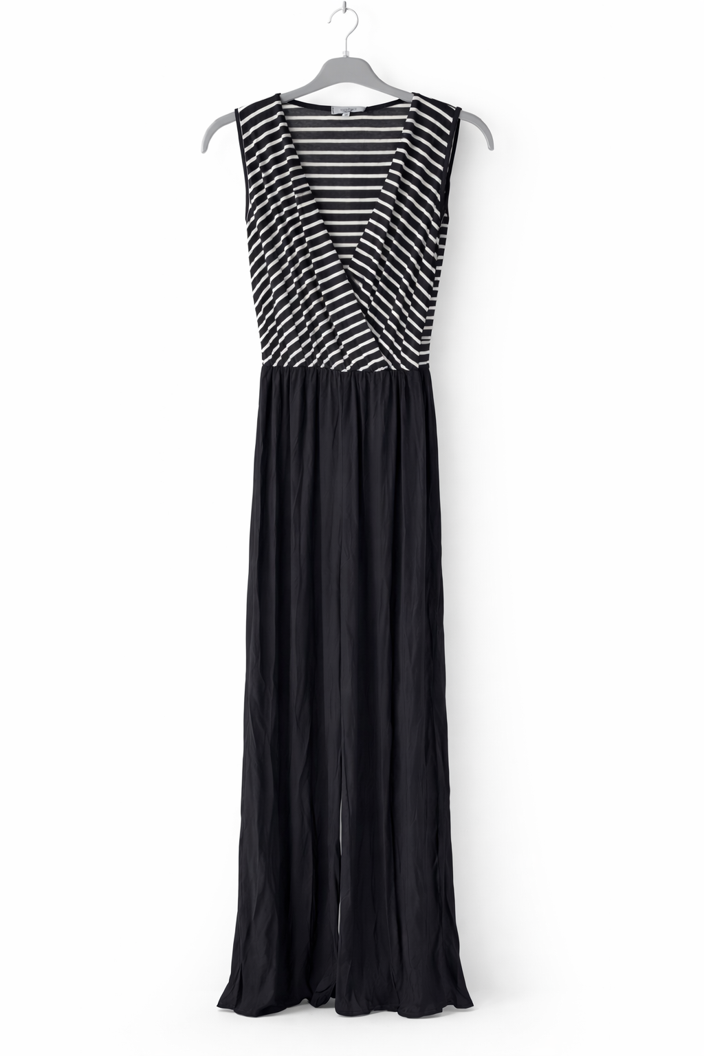 Sorbet SBAndrea Wide-Leg Jumpsuit - Navy Stripe