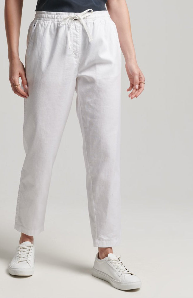 Superdry Studios vászon szabadidőnadrág - fehér